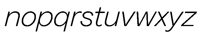 Greed TRIAL StandardLightItalic Instance Font LOWERCASE