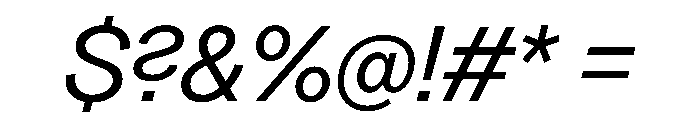 Greed TRIAL StandardRegularItalic Instance Font OTHER CHARS