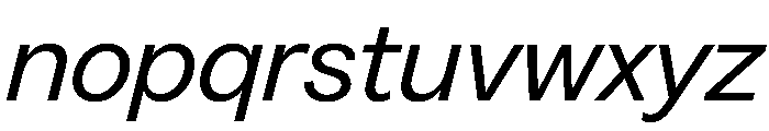 Greed TRIAL StandardRegularItalic Instance Font LOWERCASE