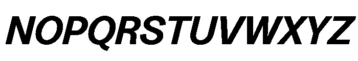Greed TRIAL StandardSemiBoldItalic Instance Font UPPERCASE