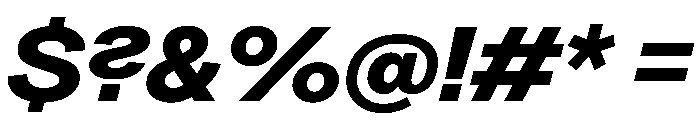 Greed TRIAL WideBoldItalic Instance Font OTHER CHARS