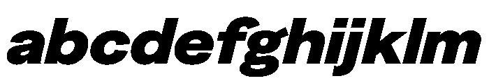 Greed TRIAL WideHeavyItalic Instance FONT
