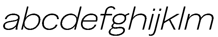 Greed TRIAL WideLightItalic Instance FONT