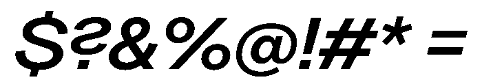 Greed TRIAL WideMediumItalic Instance Font OTHER CHARS