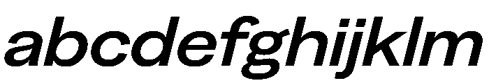 Greed TRIAL WideMediumItalic Instance FONT