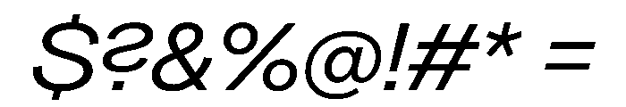 Greed TRIAL WideRegularItalic Instance Font OTHER CHARS