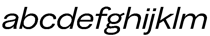 Greed TRIAL WideRegularItalic Instance FONT