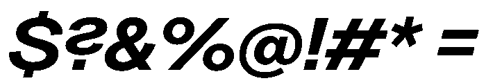 Greed TRIAL WideSemiBoldItalic Instance Font OTHER CHARS