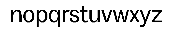 GreedNarrow Regular TRIAL Font LOWERCASE