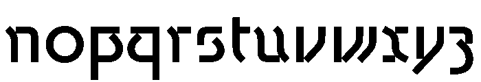 Grotunda Regular Font LOWERCASE