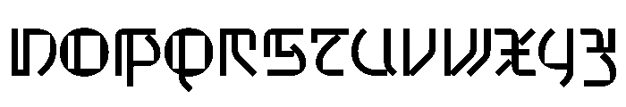 Grotunda Squared Font UPPERCASE