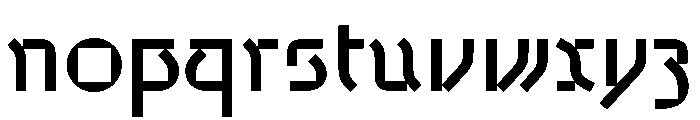 Grotunda Squared Font LOWERCASE