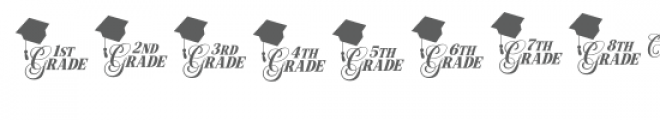 graduate dingbat font Font UPPERCASE