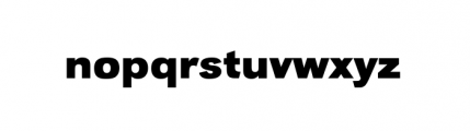 Grotesk URW Bold Wide Font LOWERCASE