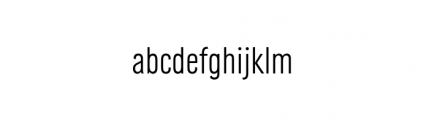 Grotesk URW Extra Light Condensed Font LOWERCASE