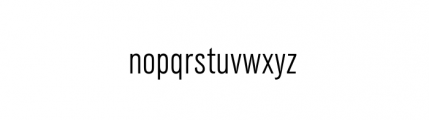 Grotesk URW Extra Light Condensed Font LOWERCASE