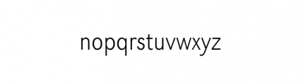 Grotesk URW Extra Light Extra Narrow Font LOWERCASE