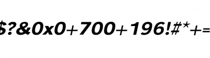 Grotesk URW Medium Extra Wide Oblique Font OTHER CHARS