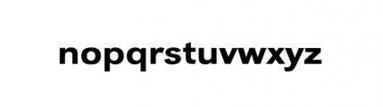 Grotesk URW Medium Extra Wide Font LOWERCASE