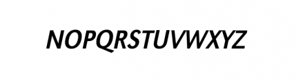 Grotesk URW Regular Extra Narrow Oblique Font UPPERCASE