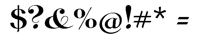 Graciosa Black Font OTHER CHARS