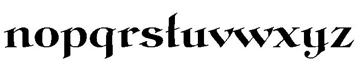 Graciosa Black Font LOWERCASE