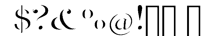 Graciosa Multi Font OTHER CHARS