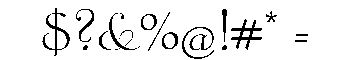 Graciosa Regular Font OTHER CHARS