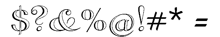 Graciosa White Font OTHER CHARS