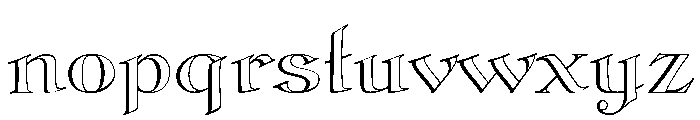 Graciosa White Font LOWERCASE