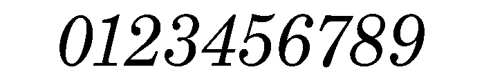 Grad Regular Italic Font OTHER CHARS