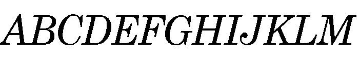 Grad Regular Italic Font UPPERCASE