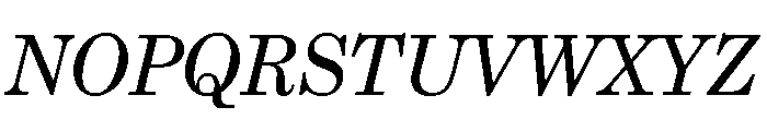 Grad Regular Italic Font UPPERCASE