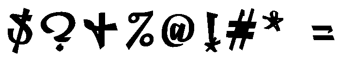 Graffiti Regular Font OTHER CHARS