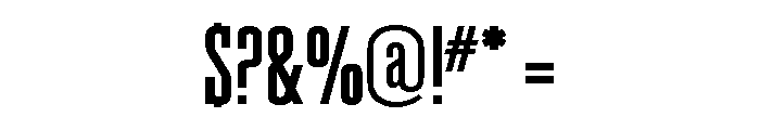 Grand Canyon Bold Font OTHER CHARS