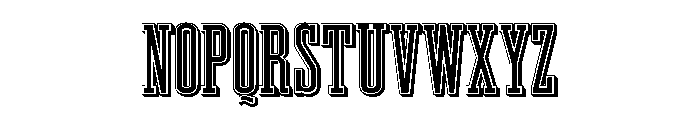 Grand Canyon Tourist Font LOWERCASE