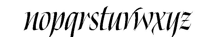 Gratia Bold Font LOWERCASE