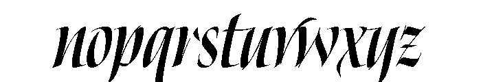 Gratia Extra Bold Font LOWERCASE