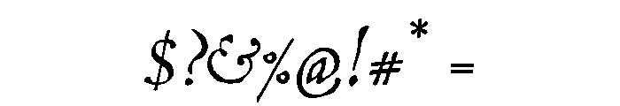 Grenville Regular Font OTHER CHARS