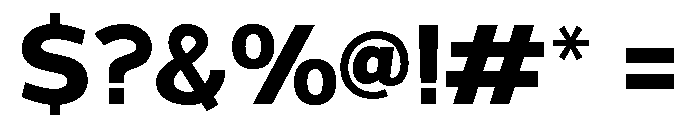 Grey Sans Bold Font OTHER CHARS