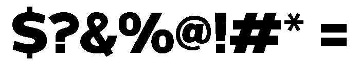 Grey Sans Extra Bold Font OTHER CHARS
