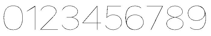 Grey Sans Hairline Font OTHER CHARS