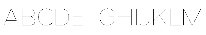 Grey Sans Hairline Font UPPERCASE