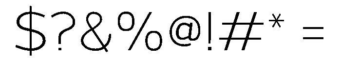 Grey Sans Light Font OTHER CHARS