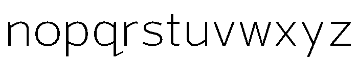 Grey Sans Light Font LOWERCASE