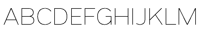 Grey Sans Thin Font UPPERCASE