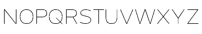 Grey Sans Thin Font UPPERCASE