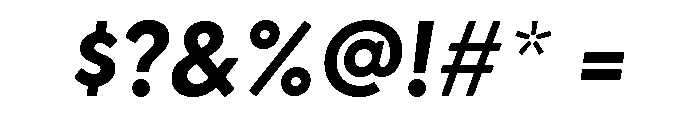 Greycliff Bold Oblique Font OTHER CHARS