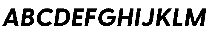 Greycliff Bold Oblique Font UPPERCASE