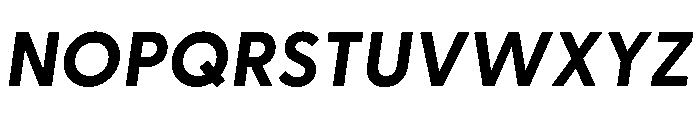Greycliff Bold Oblique Font UPPERCASE